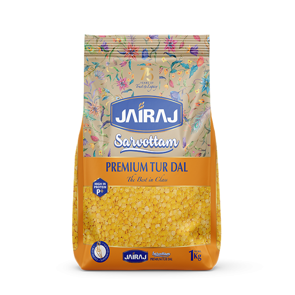 Jairaj Sarvottam Premium Tur Dal 1 Kg