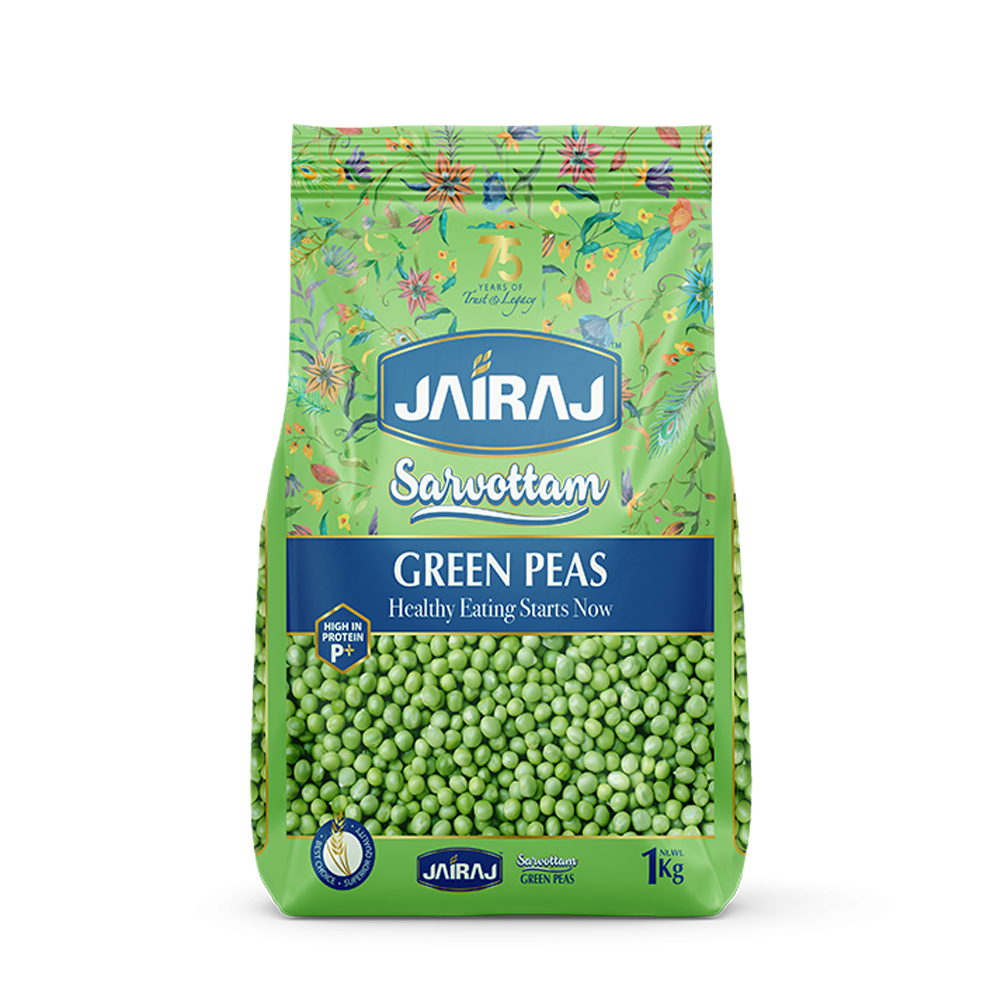 Jairaj Sarvottam Green Peas 1 Kg