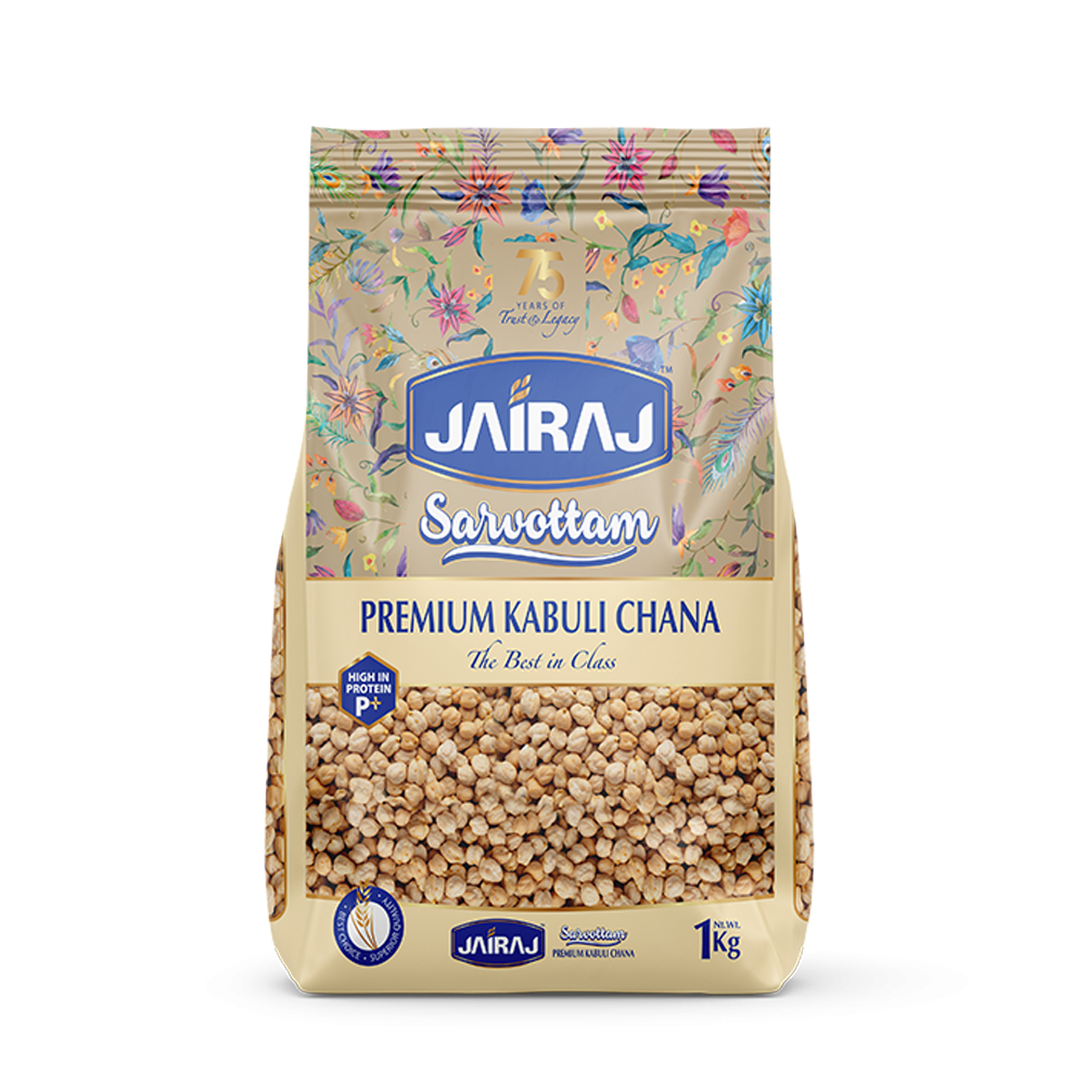 Jairaj Sarvottam Premium Kabuli Chana 1 Kg