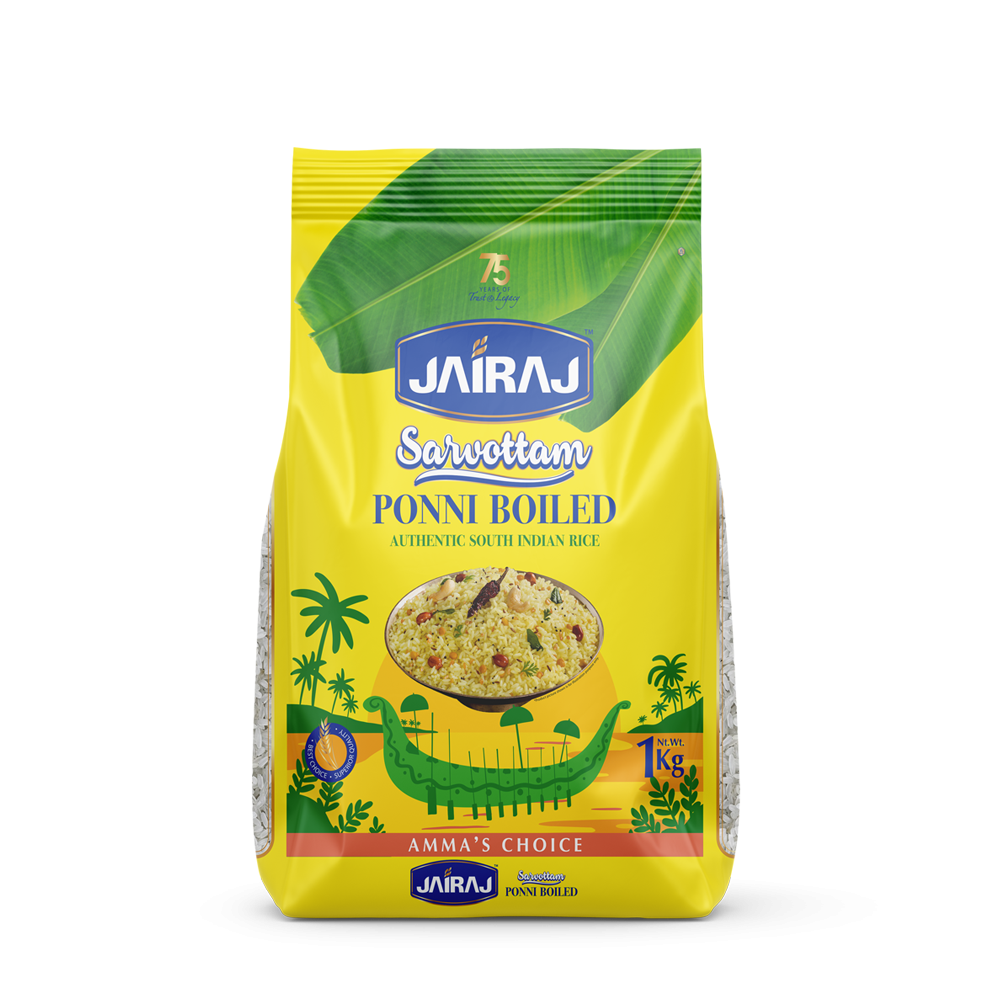 Jairaj Sarvottam Ponni Boiled Rice 1 Kg